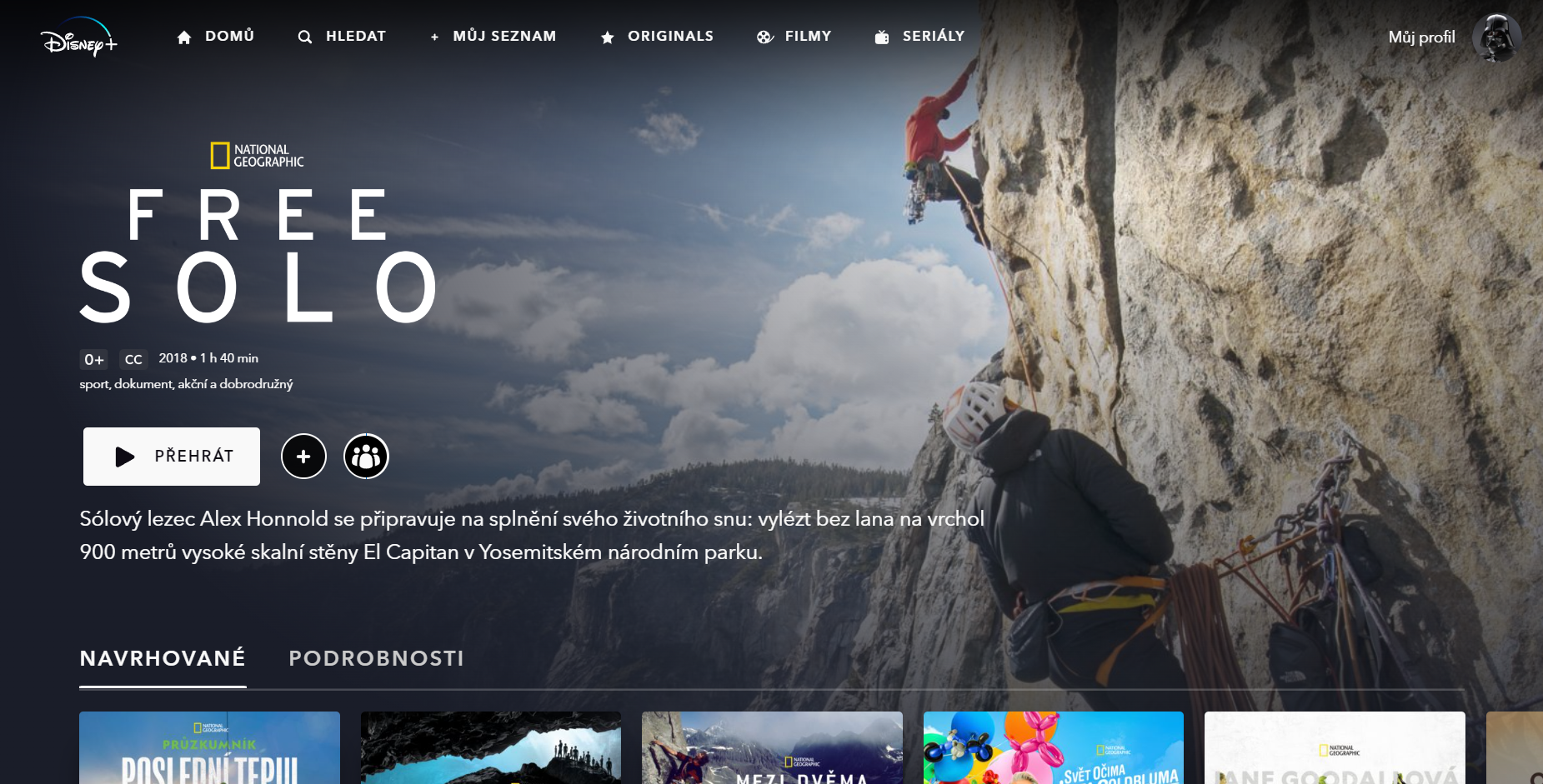 Free Solo - disneyplus.